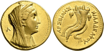 Ptolemaic Kingdom, Arsinoe II (wife of Ptolemy II) AV Mnaieion (Oktadrachm)