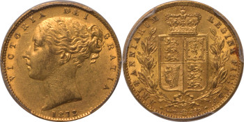 Australia, Victoria, 1872-M Sovereign, Shield