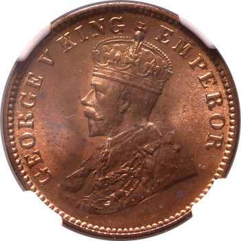 India, George V, 1936 1/4 Anna (Pice)