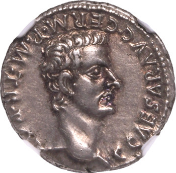Ancient Rome, Roman Empire, Caligula (with Germanicus), (AD 37) AR Denarius