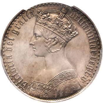 United Kingdom, Victoria 1847 Pattern Crown, Pure Silver (.999)