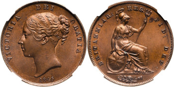 United Kingdom, Victoria, 1845 Penny