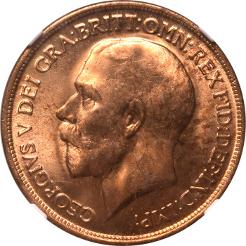 United Kingdom, George V, 1913 Penny 
