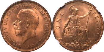 United Kingdom, George V, 1935 Penny