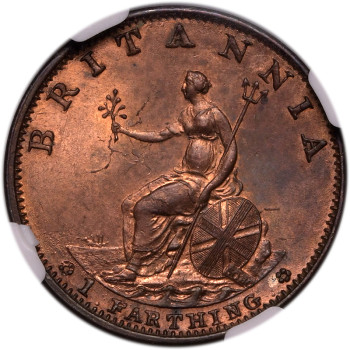 Great Britain, George III, 1799 Farthing, Currency Issue, Late Soho
