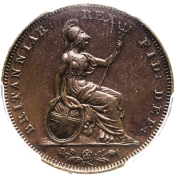 United Kingdom, George IV, 1826 Bronzed Proof Farthing
