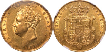 United Kingdom, George IV, 1830 Sovereign