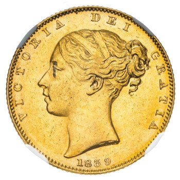 United Kingdom, Victoria, 1839 Sovereign