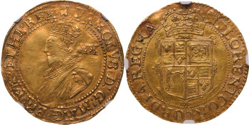 England, Charles I, Unite (1626-27), Group B, Tower Mint, Castle