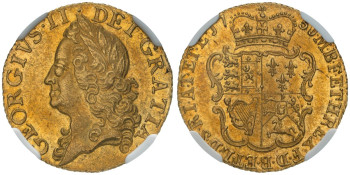 Great Britain, George II, 1751/0 Half-Guinea, 1 over 0