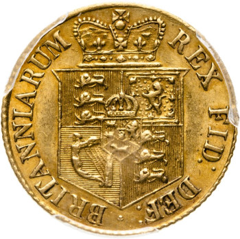 United Kingdom, George III, 1820 Half-Sovereign