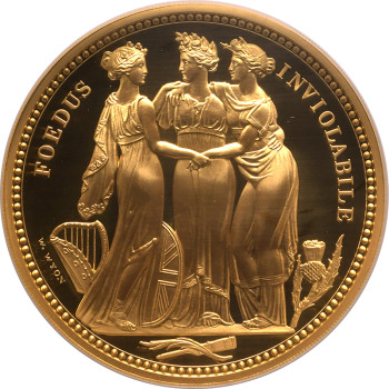 United Kingdom, Elizabeth II, 2021 Proof 500 Pounds (Gold 10 oz.), Three Graces