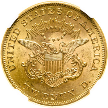 United States, 1860 $20 Double Eagle, Philadelphia