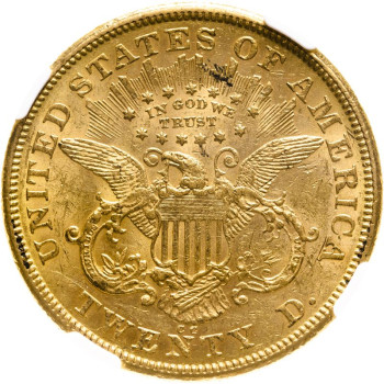 United States, 1874-CC $20 Double Eagle, Carson City