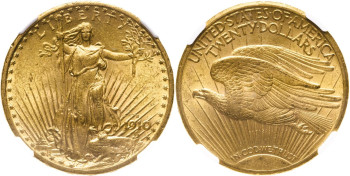 United States, 1910-S $20 Double Eagle, San Francisco